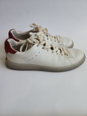 Tory Burch Howell Court Sneakers shoes women's 7 Off-white leather